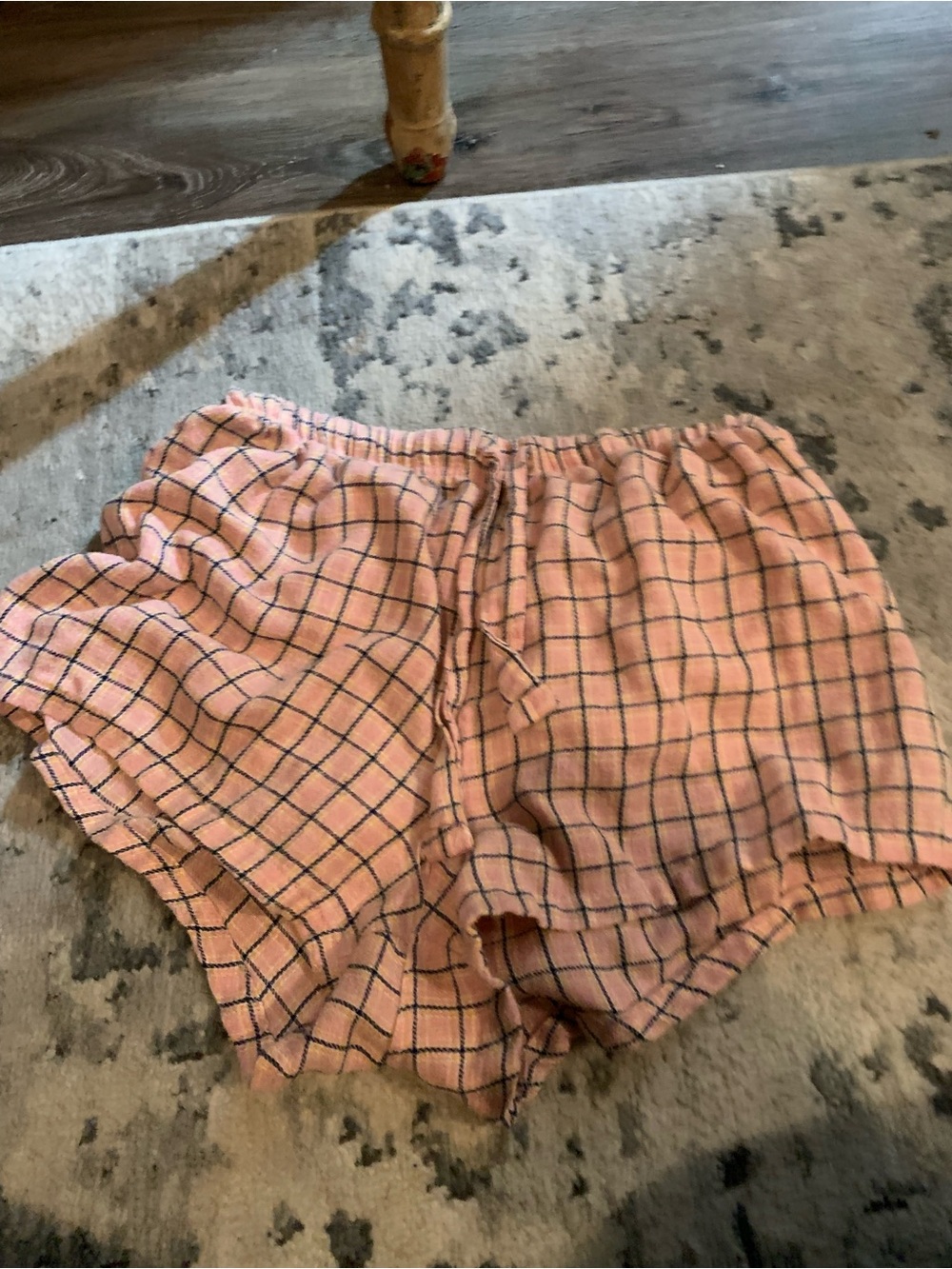 Target Pink Plaid Elastic Waist Shorts